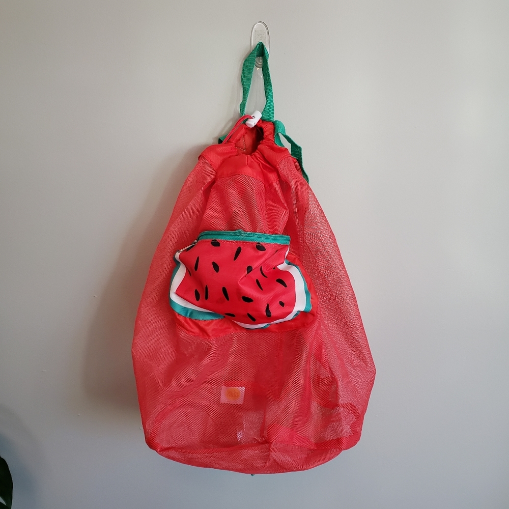 Vintage watermelon mesh bag